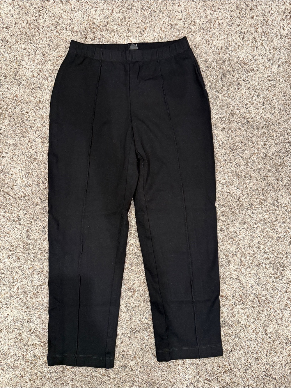 St. John Black Tailored Ponte Pants